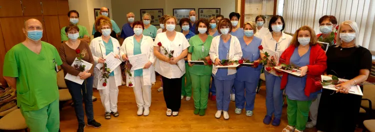 Kitűntetett dolgozók csoportkép